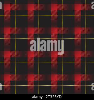 Tartan textile background pattern in vector form; plaid vector check fabric seamless Stock Vector