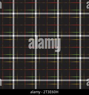 Tartan textile background pattern in vector form; plaid vector check fabric seamless Stock Vector