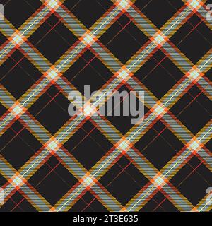 Tartan textile background pattern in vector form; plaid vector check fabric seamless Stock Vector