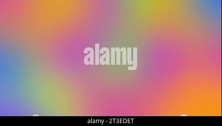 Vibrant color gradation. Abstract blurry. Colors vary with position, resulting in smooth color transitions. Purple, pink, blue, yellow, orange, green Stock Photo