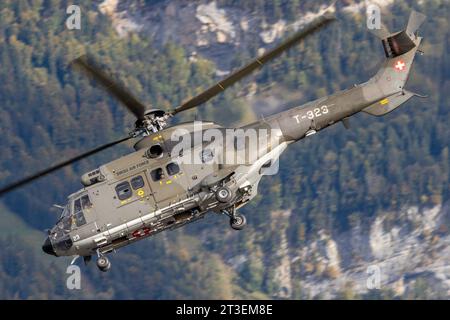 EUROCOPTER AS332 SUPER PUMA T-323 SWISS AIR FORCE Stock Photo