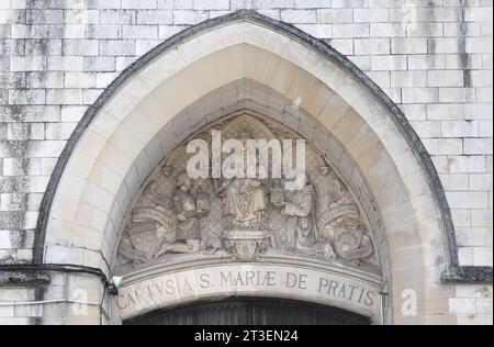 Neuville-sous-Montreuil (northern France), July 20, 2021: Chartreuse Notre-Dame des Pres, Carthusian monastery (Charterhouse). Building under restorat Stock Photo