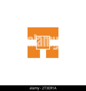 letter t  boxes squares simple geoemetric logo vector Stock Vector