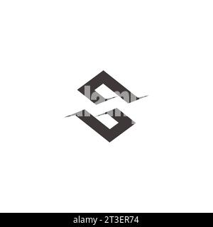 letter sh slice simple motion logo vector Stock Vector