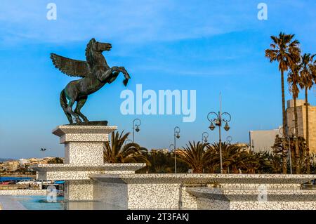 The city of Korinthos is located in Greece. It is a very beautiful city for holidays all year round, with an excellent climate, Korinthos city, Greece Stock Photo