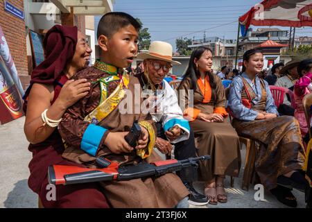 Nepal, Kathmandu, Lhosar, Tibetan New Year celebration Stock Photo