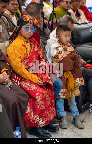Nepal, Kathmandu, Lhosar, Tibetan New Year celebration Stock Photo