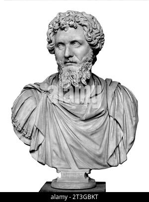 Lucius Septimius Severus, Roman emperor. Aureus with the profile of the ...