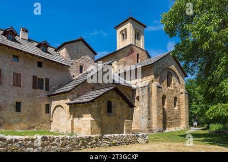 France, Hautes Alpes, Crots, Notre Dame de Boscodon abbey dated 12th century Stock Photo