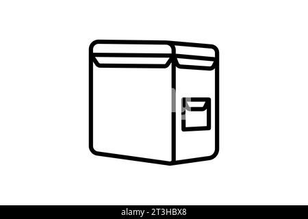 Bag Delivery. Icon related to Delivery. Suitable for web site design, app, user interfaces. Line icon style. Simple vector design editable Stock Vector