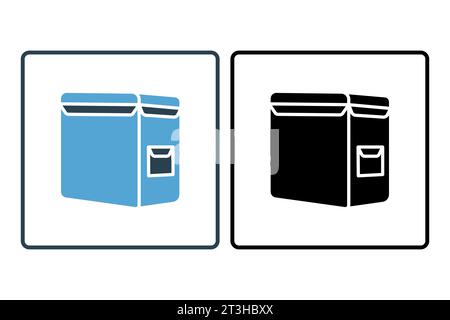 Bag Delivery. Icon related to Delivery. Suitable for web site design, app, user interfaces. Solid icon style. Simple vector design editable Stock Vector