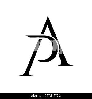 PA logo, AP monogram, initials PA logo, letter AP logo, Elegant, icon, vector Stock Vector