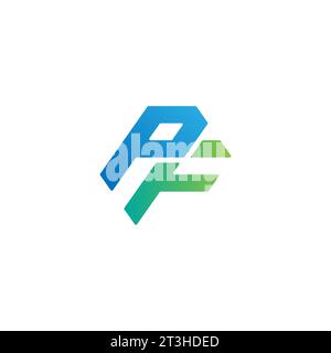 PF logo, PF Monogram, Initial PF Logo, Letter PF logo, Icon, Vector Stock Vector