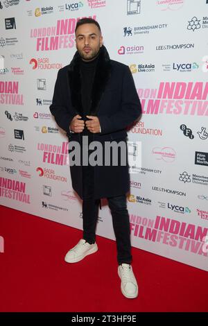 London, UK . 25 October, 2023 . H Dhami pictured at the The London Indian Film Festival Opening Gala 2023 held at the Picturehouse Central. Credit:  Alan D West/EMPICS/Alamy Live News Stock Photo