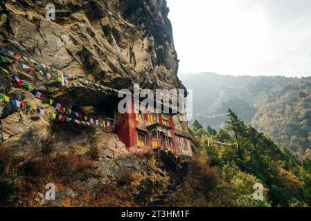 Nepalese village in the Himalayas. High quality photo Stock Photo