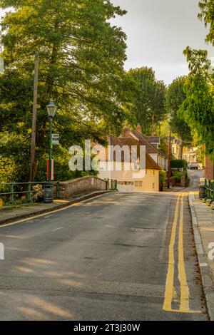 Summer evening in Farningham Kent. Stock Photo