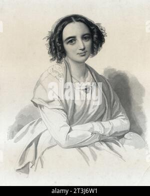 Fanny Mendelssohn (1805 – 1847) German composer and pianist Stock Photo