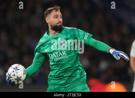 PSG's goalkeeper Gianluigi Donnarumma during the UEFA Champions League Group F match at Parc des Princes in Paris, France. Picture date: Wednesday October 25, 2023. Stock Photo