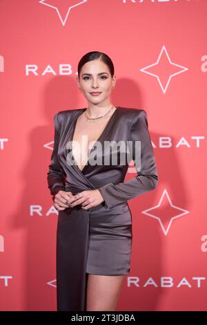 October 25, 2023, Madrid, Spain: Andrea Duro attends the Presentation of ‘Magic Cosmos’ from Rabat at Circulo de Bellas Artes on October 25, 2023 in Madrid, Spain (Credit Image: © Jack Abuin/ZUMA Press Wire) EDITORIAL USAGE ONLY! Not for Commercial USAGE! Stock Photo