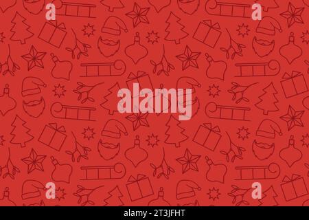 seamless pattern with colorful christmas balls; great for wrapping, textile, wallpaper, greeting card- vector illustration Stock Vector