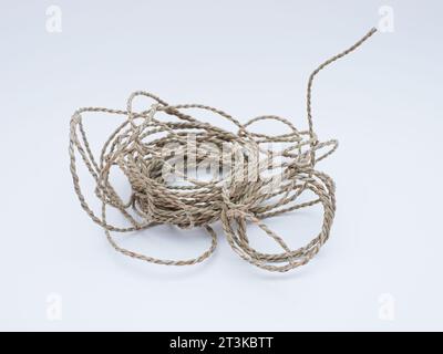 rope isolated on white background Stock Photo