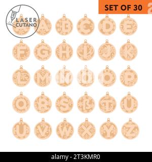 German Alphabet Digital multilayer layout files are specially prepared for the laser cut, CNC router machine and other cutting machines. Stock Vector