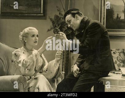 Danish actor Arthur Jensen and actress Carola Merrild in the movie Snushanerne, Denmark 1936 Stock Photo