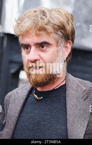 Milan, Italy. 24th Oct, 2023. Paolo Cognetti attends Stasera c'e Cattelan Tv Show on October 24, 2023 in Milan, Italy (Photo by Alessandro Bremec/NurPhoto) Credit: NurPhoto SRL/Alamy Live News Stock Photo