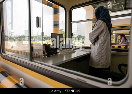 October 26, 2023, Chittagong, Potenga, Bangladesh  Karnaphuli Tunnel, officially known as Bangabandhu Sheikh Mujibur Rahman Tunnel, is an underwater e Stock Photo