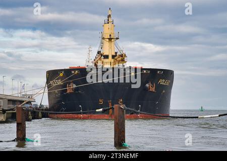 Nordsee, North sea, Northsea, Helgoland, Ship accident, Havarie, Schiffsunglueck, 5 Matrosen ertrunken, 5 Sailors drowned, Polesie, Verity, Verity sun Stock Photo