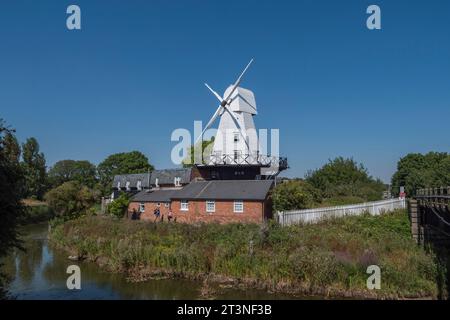 The Rye Windmill Bed & Breakfast on the River Tillingham, Rye, E Sussex, UK. Stock Photo