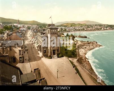 Photochromie Vintage 'Padstow Quay, Cornwall' - Photochrom Zurich, Circa 1899, Tirage Original 17.5x23 Cm