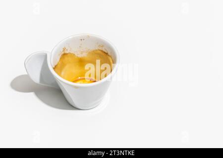 empty coffee cup on white background Stock Photo