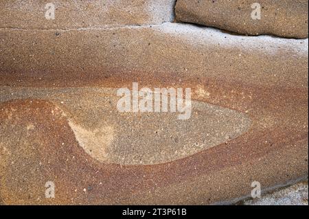 Red and orange pattern in sandstone Stock Photo
