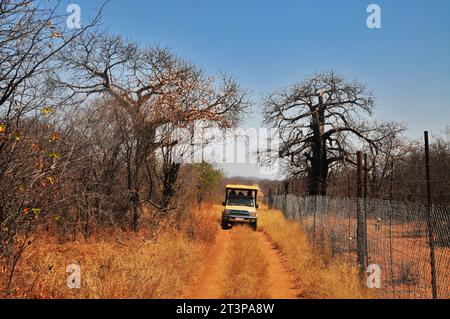 The Makuya Nature Reserve in Limpopo province South Africa offers visitors a unique experience of game drives and camping in rugged territory Stock Photo