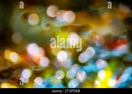 Abstract bokeh background with light reflections Stock Photo