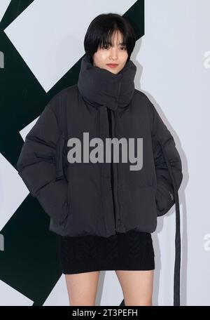 Seoul, South Korea. 26th Oct, 2023. South Korean actress Kim Tae-ri, attends a photo call for the Kolong Sport 50th Anniversary Evergreen Energy Campaign in Seoul, South Korea on October 26, 2023. (Photo by: Lee Young-ho/Sipa USA) Credit: Sipa USA/Alamy Live News Stock Photo