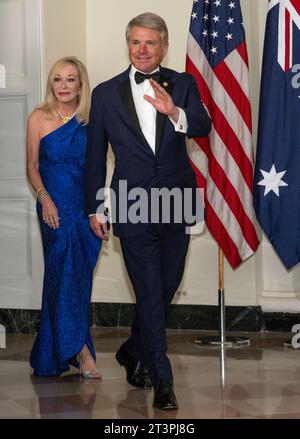 Republican National Committee Chair Michael Whatley arrives on stage to ...