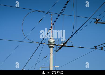 SWR Fernsehturm Stuttgart, Hoher Bopser, Stuttgart, Baden-Württemberg, Deutschland Stock Photo