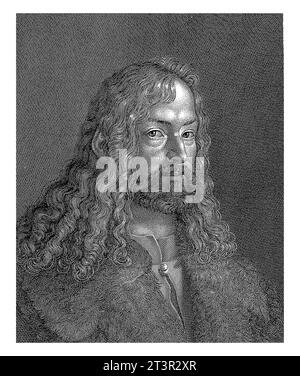 Portrait of Albrecht Durer, Moritz Steinla, after Albrecht Durer, 1801 - 1858 Stock Photo