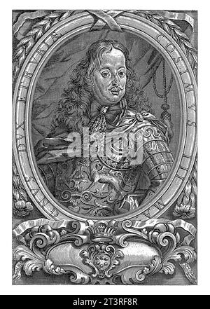 Portrait of Grand Duke Cosimo de' Medici II, Isabella Piccini, after Giuseppe Nicola Nasini, 1654 - 1734 Stock Photo