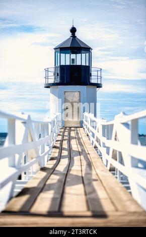 Marshall Point Lighthouse Maine Stock Photo