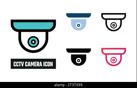 Cctv Camera Icon Set Vector Illustration Stock Vector