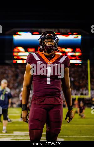 Blacksburg, VA, USA. 26th Oct, 2023. Virginia Tech Hokies Quarterback ...