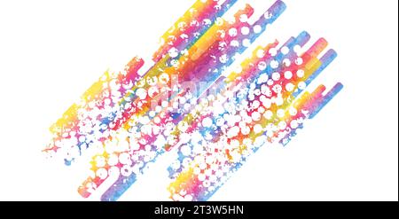 Colorful grunge abstract geometric vector background Stock Vector