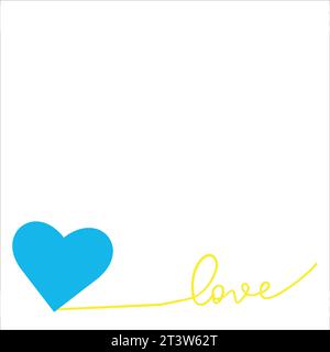 Heart. Abstract love symbol. Continuous line art drawing vector illustration Stock Vector
