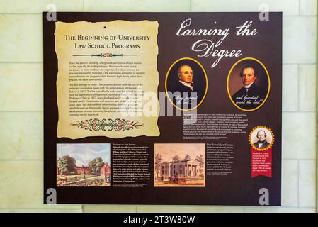 Interpretive display in the Supreme Court Building, Washington, DC USA ...