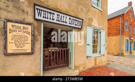 White Hall Tavern, Harpers Ferry National Historic Park, West Virginia USA Stock Photo