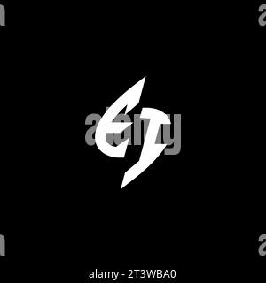 EI monogram esport logo design with cool shape concept in vector Stock Vector