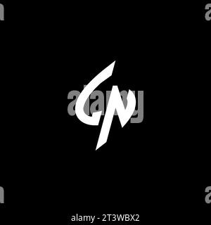 LN monogram esport logo design with cool shape concept in vector Stock Vector